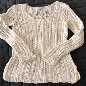 J Jill cotton loose knit sweater